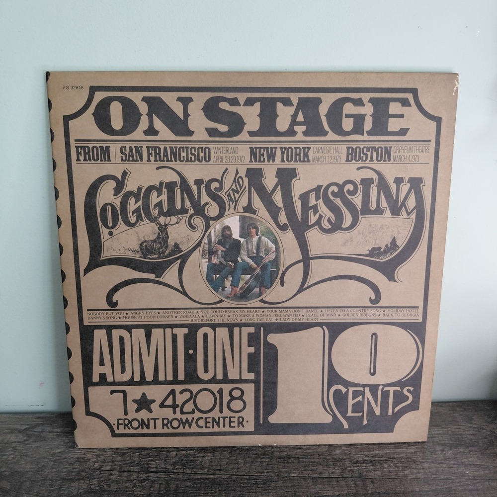 Loggins and Messina On Stage Live 1974 Double Vinyl LP PG 32848 Columbia Records